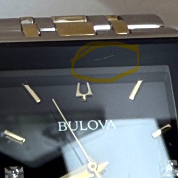 Bulova Men's Diamond-Accent Two-Tone Stainless Steel Bracelet Watch 30.5x45mm - Picture 8 of 8